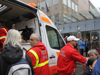 Gázszivárgás a Rudasban - fotó: Sándor Judit