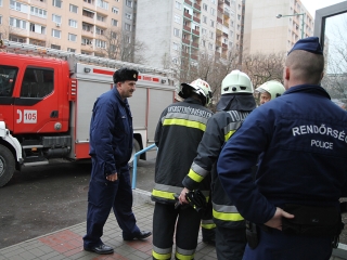 Gázszivárgás a Rudasban - fotó: Sándor Judit