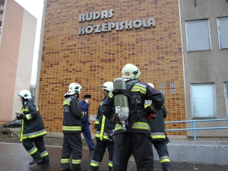 Gázszivárgás a Rudasban - fotó: Sándor Judit