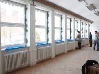 Felújítások a Petőfi iskolában - fotó: Sándor Judit