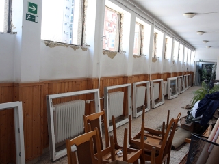 Felújítások a Petőfi iskolában - fotó: Sándor Judit