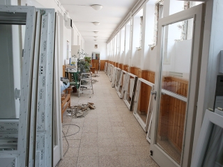 Felújítások a Petőfi iskolában - fotó: Sándor Judit