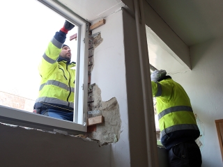 Felújítások a Petőfi iskolában - fotó: Sándor Judit