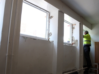 Felújítások a Petőfi iskolában - fotó: Sándor Judit