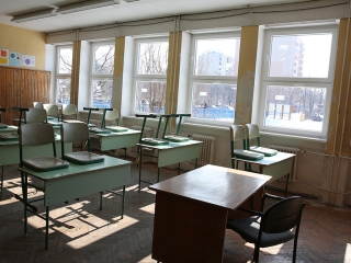 Felújítások a Petőfi iskolában - fotó: Sándor Judit