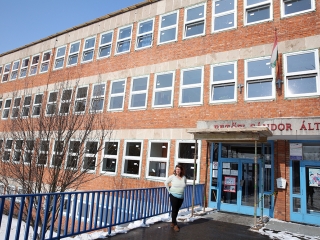 Felújítások a Petőfi iskolában - fotó: Sándor Judit