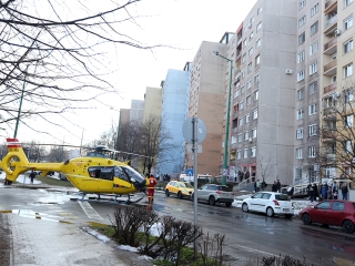 Mentőhelikopteres mentőakció - fotó: Sándor Judit