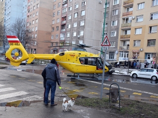 Mentőhelikopteres mentőakció - fotó: Sándor Judit