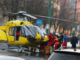 Mentőhelikopteres mentőakció - fotó: Sándor Judit