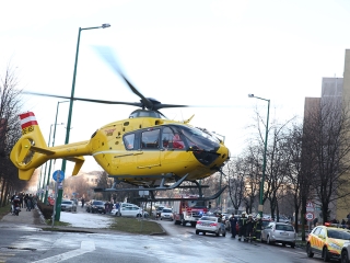 Mentőhelikopteres mentőakció - fotó: Sándor Judit