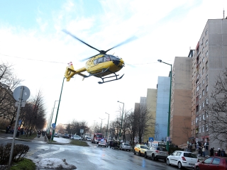 Mentőhelikopteres mentőakció - fotó: Sándor Judit