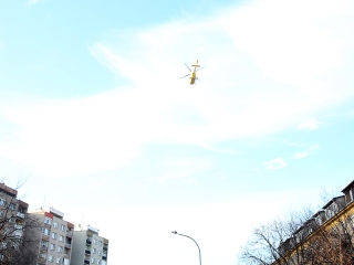 Mentőhelikopteres mentőakció - fotó: Sándor Judit
