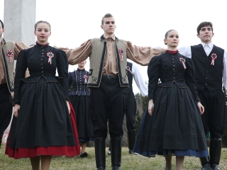 Március 15. - Ünnepség a '48-as emlékműnél - fotó: Sándor Judit