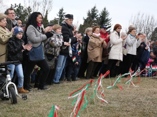 Március 15. - Ünnepség a '48-as emlékműnél - fotó: Sándor Judit