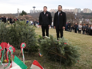 Március 15. - Ünnepség a '48-as emlékműnél - fotó: Sándor Judit