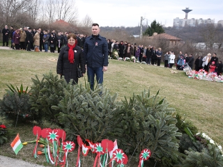 Március 15. - Ünnepség a '48-as emlékműnél - fotó: Sándor Judit