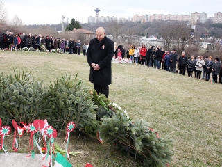 Március 15. - Ünnepség a '48-as emlékműnél - fotó: Sándor Judit