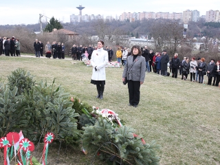 Március 15. - Ünnepség a '48-as emlékműnél - fotó: Sándor Judit