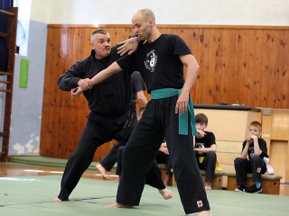 Kungfu bemutató az egyetemen - fotó: Sándor Judit