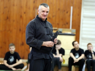 Kungfu bemutató az egyetemen - fotó: Sándor Judit