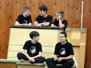 Kungfu bemutató az egyetemen - fotó: Sándor Judit