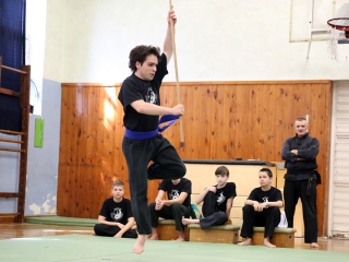 Kungfu bemutató az egyetemen - fotó: Sándor Judit