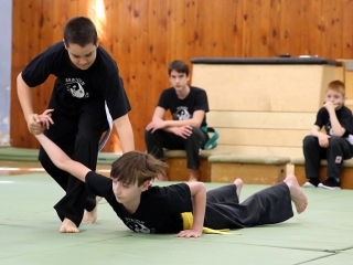 Kungfu bemutató az egyetemen - fotó: Sándor Judit