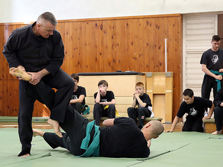 Kungfu bemutató az egyetemen - fotó: Sándor Judit