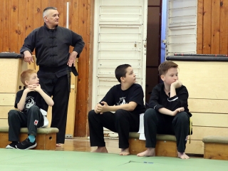 Kungfu bemutató az egyetemen - fotó: Sándor Judit