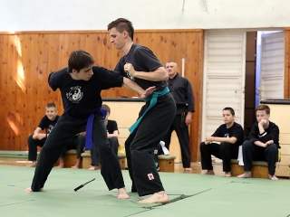 Kungfu bemutató az egyetemen - fotó: Sándor Judit