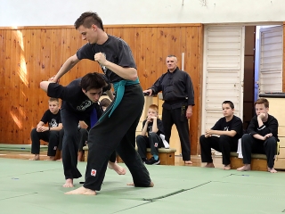 Kungfu bemutató az egyetemen - fotó: Sándor Judit