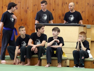 Kungfu bemutató az egyetemen - fotó: Sándor Judit