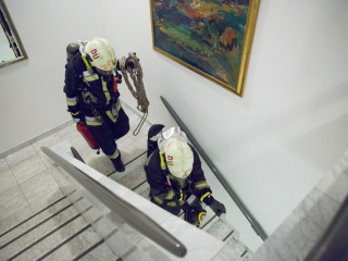 Kiürítési gyakorlat - fotó: Ónodi Zoltán