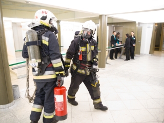 Kiürítési gyakorlat - fotó: Ónodi Zoltán