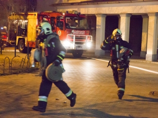 Kiürítési gyakorlat - fotó: Ónodi Zoltán