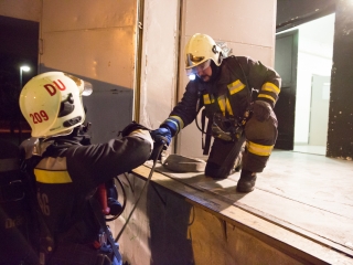 Kiürítési gyakorlat - fotó: Ónodi Zoltán