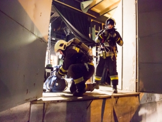 Kiürítési gyakorlat - fotó: Ónodi Zoltán