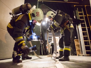 Kiürítési gyakorlat - fotó: Ónodi Zoltán