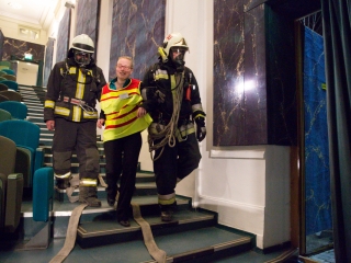 Kiürítési gyakorlat - fotó: Ónodi Zoltán