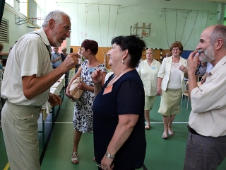 Ötven éves osztálytalálkozó - fotó: Sándor Judit