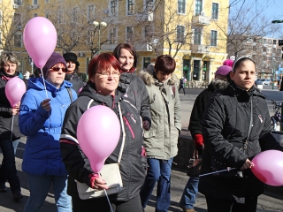 Séta a mellrák ellen-15.03.07. - fotó: Sándor Judit