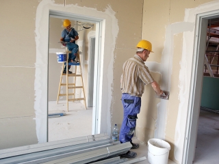 Az egykori zöld SZTK felújítása - fotó: Sándor Judit