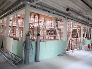 Az egykori zöld SZTK felújítása - fotó: Sándor Judit