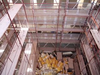 Az egykori zöld SZTK felújítása - fotó: Sándor Judit