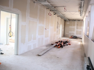 Az egykori zöld SZTK felújítása - fotó: Sándor Judit