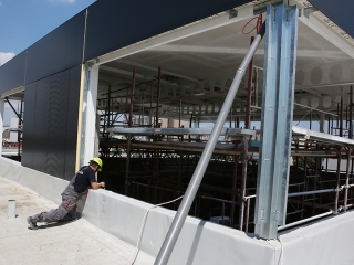 Az egykori zöld SZTK felújítása - fotó: Sándor Judit