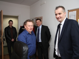 Polgármesteri látogatás a rendőrségen - fotó: Sándor Judit