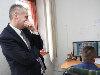 Polgármesteri látogatás a rendőrségen - fotó: Sándor Judit