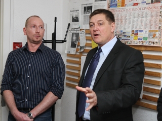 Polgármesteri látogatás a rendőrségen - fotó: Sándor Judit