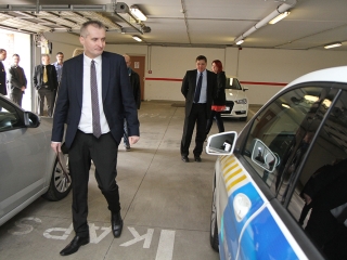 Polgármesteri látogatás a rendőrségen - fotó: Sándor Judit